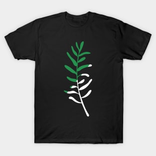 Modern abstract olive tree branch illustration T-Shirt